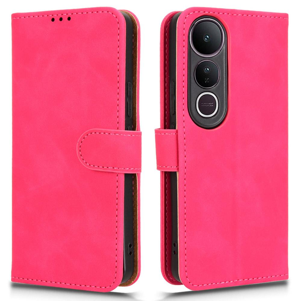 For vivo V50 Lite 5G Leather Case Skin Feel Anti Drop Wallet Flip Phone Cover