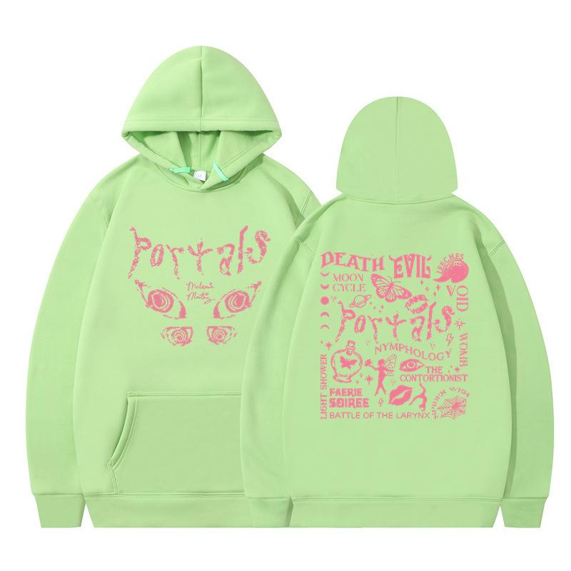 New European and American Style Loose Hip-hop Ins Hoodie with Plush Little Witch Street Hoodie for Foreign Trade Autumn and Winter