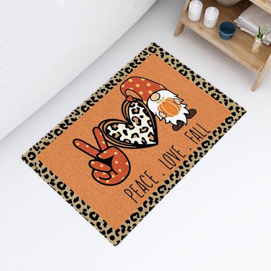 

Рождественский ковер, легко чистящийся, противоскользящий рождественский коврик, праздничный напольный коврик для праздничного украшения дома