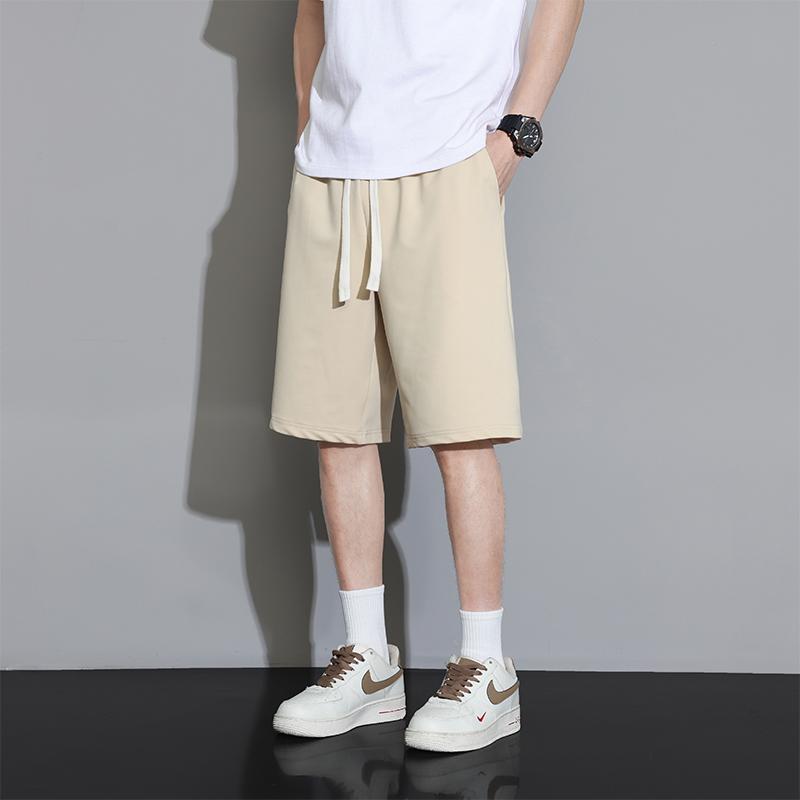 Shorts Men's Solid Color Five-quarter Pants Casual Sports Shorts Simple Shorts