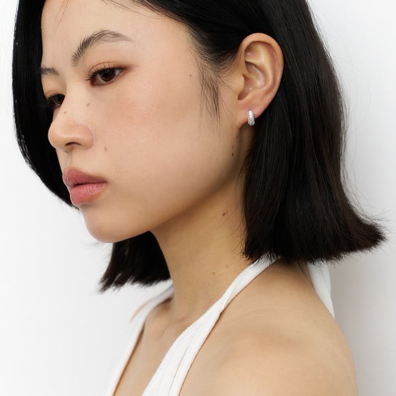 Geegee [Silber925] Creolen One-Touch-Ohrring