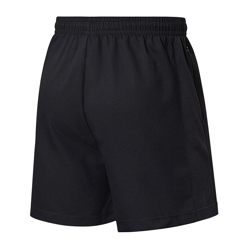 Li Ning Solid Color Loose Fit Round Neck Drop Shoulder Pullover Short Sleeve Top And Mid Waist Elastic Shorts Casual Sports Set AHSU977-1+AAPU225-1