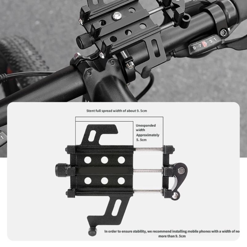 360 Degree Rotatable Bike Phone Holder Comfortable Viewing Angles Phone Stand for Smooth Cycling Experiences