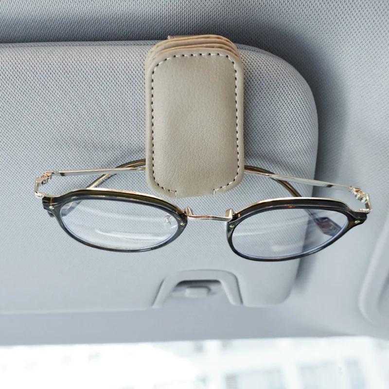 Auto Sonnenblende Sonnenbrillen Rahmenhalter Auto Aufbewahrungskoffer Magnetischer Sonnenbrillenhalter Rechnungen Ticket Kartenclip Brillenhalter Ständer