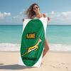 Personalized Springboks Rugby Team Beach Towel Microfiber Beach Towel Thin Absorbent for Beach Swimming Yoga Bath Sports. 0910177