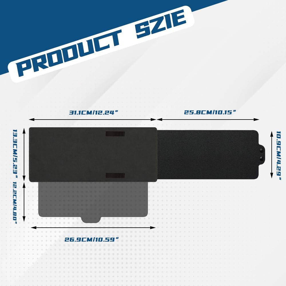 Sun Visor Extender For Car, Polarized Car Visor Extender With Polycarbonate Lens And Side Sunshade, Car Visor Protect From Glare, UV Rays, Snow