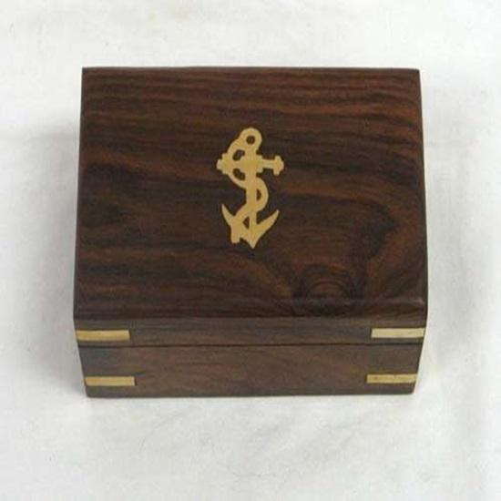 Solid Brass Handheld Telescope Nautical Pirate Spy Glass with Wood Box Rustic  Home Decor Gifts