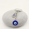 Heart-Shaped Evil Eye Pendant Keychain