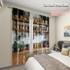 2pcs   Plane Printing Pattern Curtains Rustic Farmhouse Kitchen Versatile Durable Polyester (without Rod) Home Decor Use for