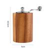 Manual Salt and Pepper Grinder Set Home Wooden Spice Black Pepper Grinding Bottle Adjustable Thickness Kitchen Grinding Gadget