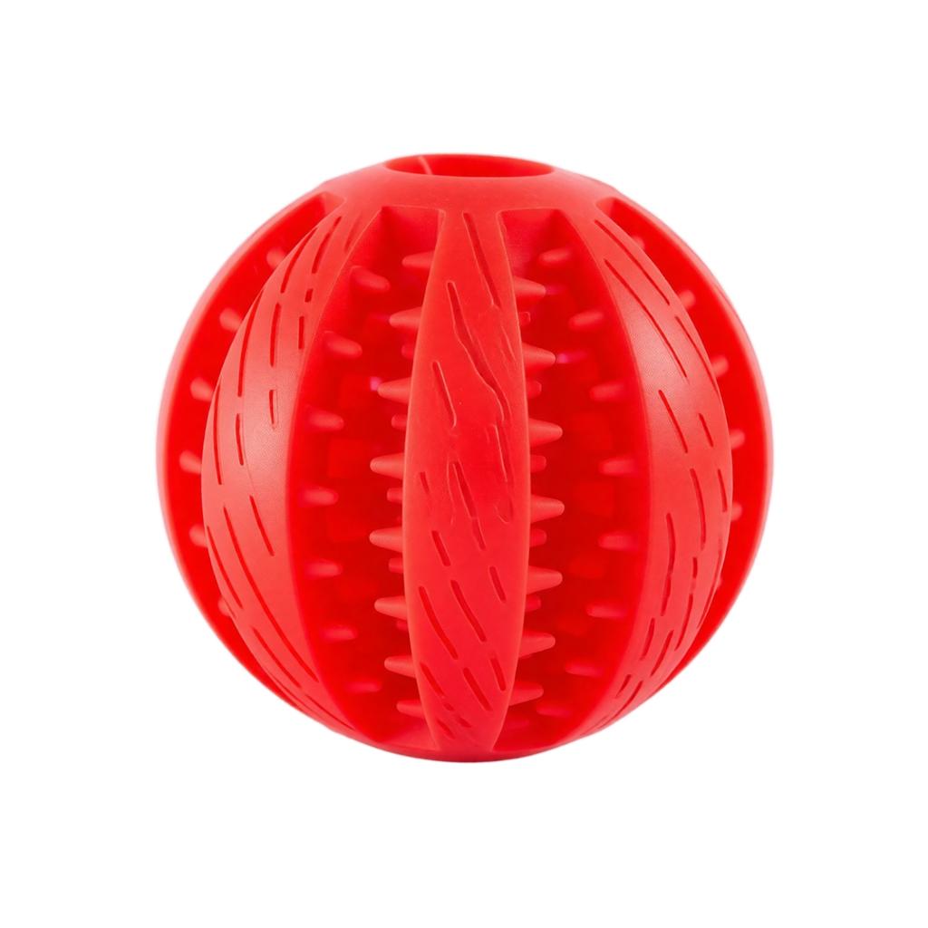 Durable Silicone Dog Chew Ball Interactive Treat Dispensing Toy for Dental Cleaning and Mental Stimulation Slow Feeding Puzzle Ball