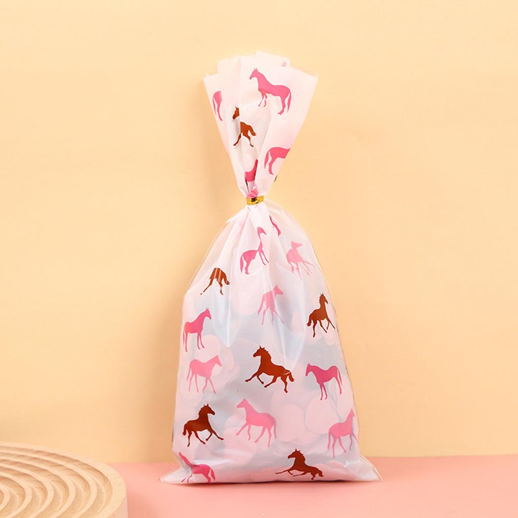 Punctured Cartoon Print Mooncake Baking Bag Cookie Cookie Bag Opp Flat Pocket
