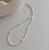 Elegant Freshwater Pearl and Shell Bead Women's Necklace - High-End Design Choker and Clavicle Chain