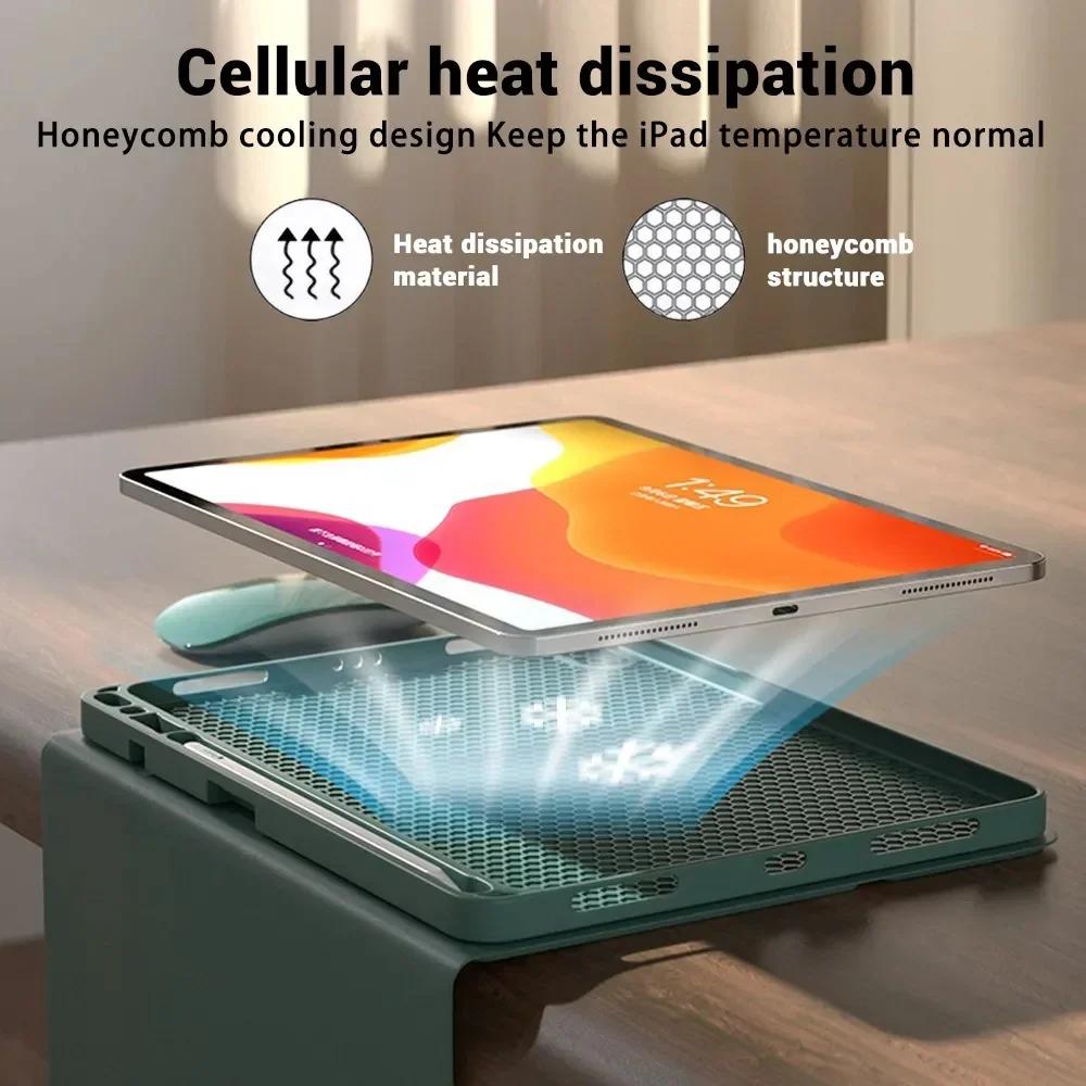 Custodia con Tastiera Per Huawei MatePad SE 11 Pollici AGS6-W00 W09 Trackpad Tastiera Wireless Copertura Tablet Guscio Magnetico Funda