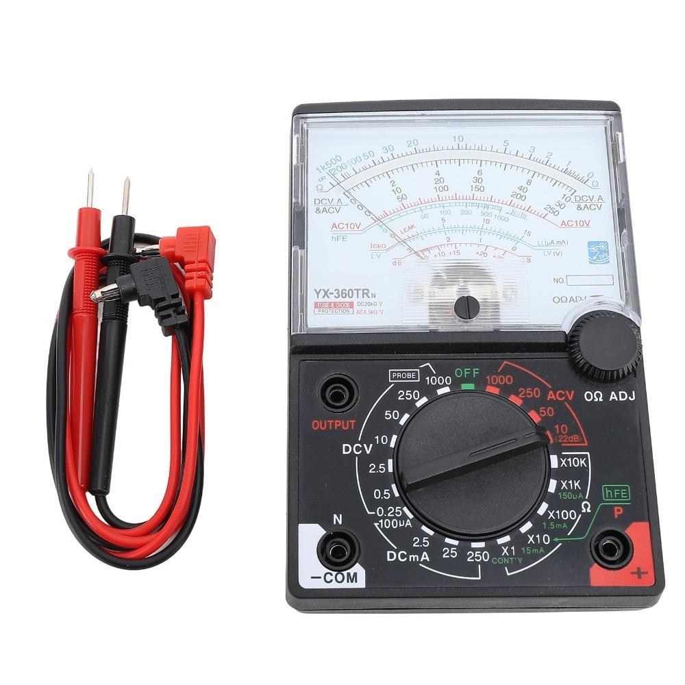 Pointer Type YX 360TRn Multimeter Plastic Material Black Color Pointer Type Multimeter Analog Multimeter Professional Testing