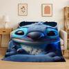 Cute S-Stitch Cartoon Soft Flannel Throw Blanket,Cozy Blanket for Bed,Couch,Sofa,Bedroom,Living Room,Travel,Picnic Kids Camping