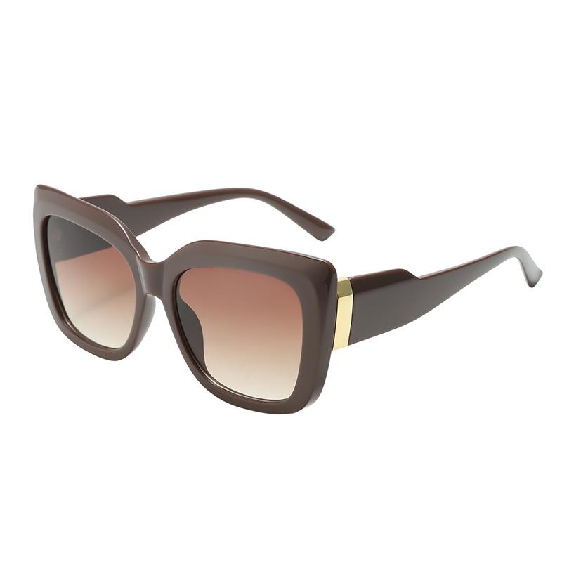 INS New Trendy Sunglasses Fashion Large Frame Sunglasses for Women TEMU High-End Model Sunglasses