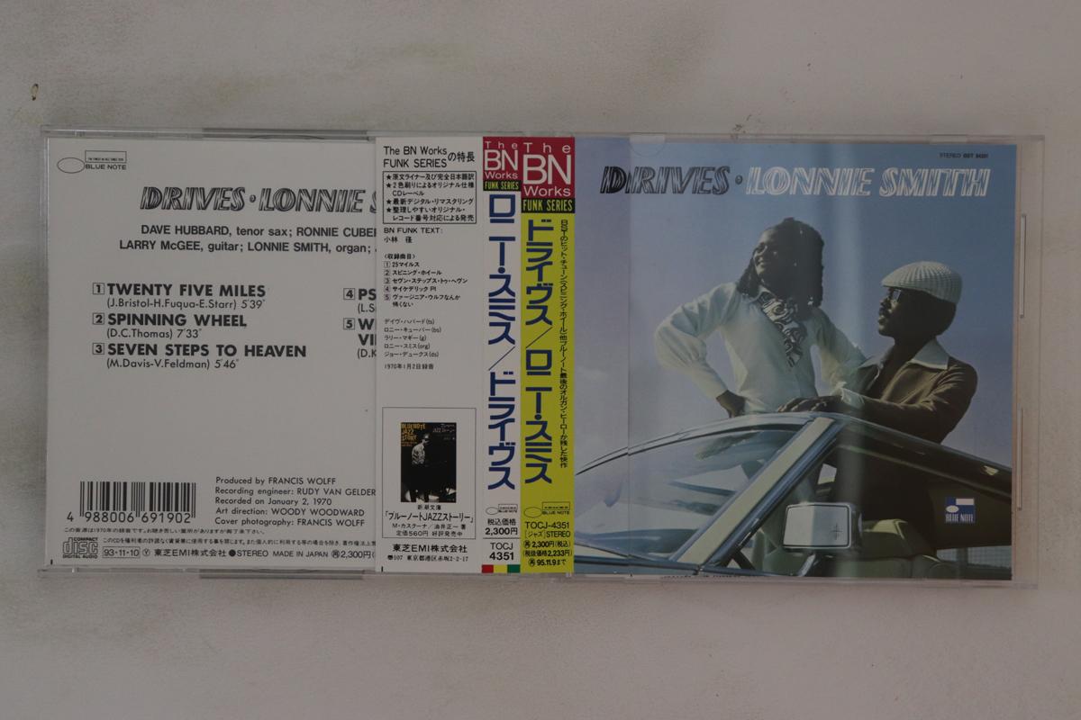 

CD LONNIE SMITH - Drives TOCJ4351 BLUE NOTE 1993 Japan Obi Jazz Used