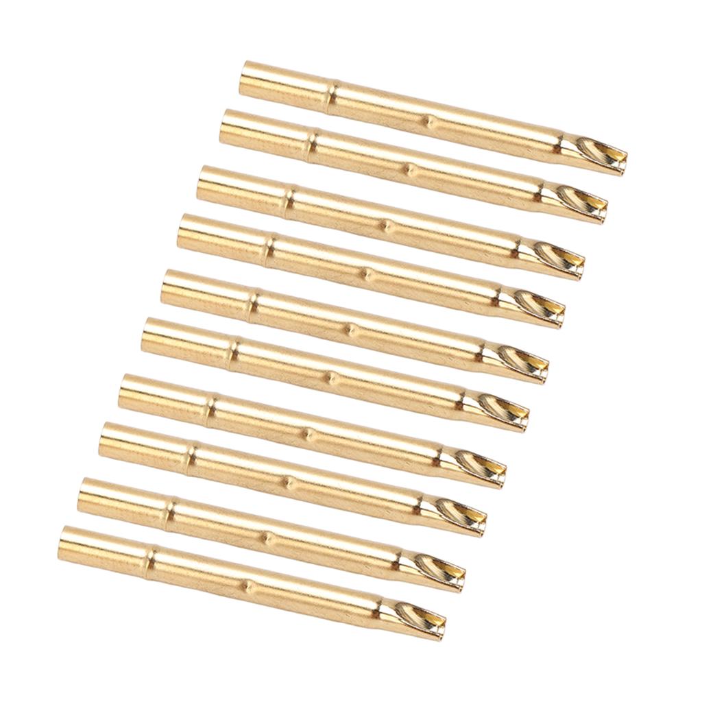 100 Stück Metallfeder-Testsonde Hülse 2,7 mm Nadelschutz Gute Kontaktkraft Genaue Prüfung