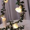 10/20/40 LED Simulation Cane Rose Flower String Lights Fairy Lights Home Party Decoration