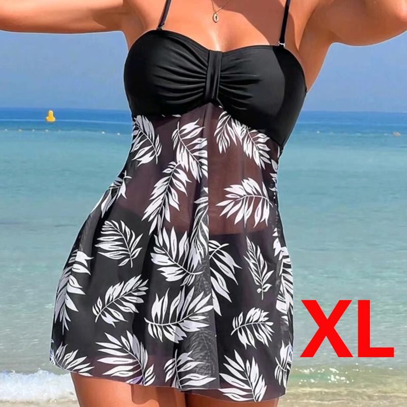 

Розділена спідниця Купальник Консервативний Танкіні сітка через тілесний принт Європа та Сполучені Штати зовнішньоторговельні купальники