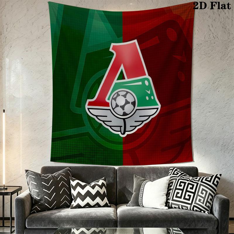 Lokomotiv Moscow Spirit Wall Hanging Printed Fabric Blanket Decorative Tapestries for Bedroom Living Room Home Decor