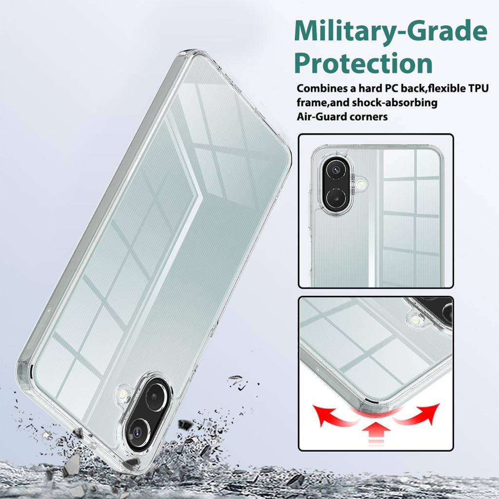For Samsung Galaxy F07 4G/M07 4G/A07 5G/A07 4G Clear Phone Case TPU+Acrylic Shockproof Phone Back Cover