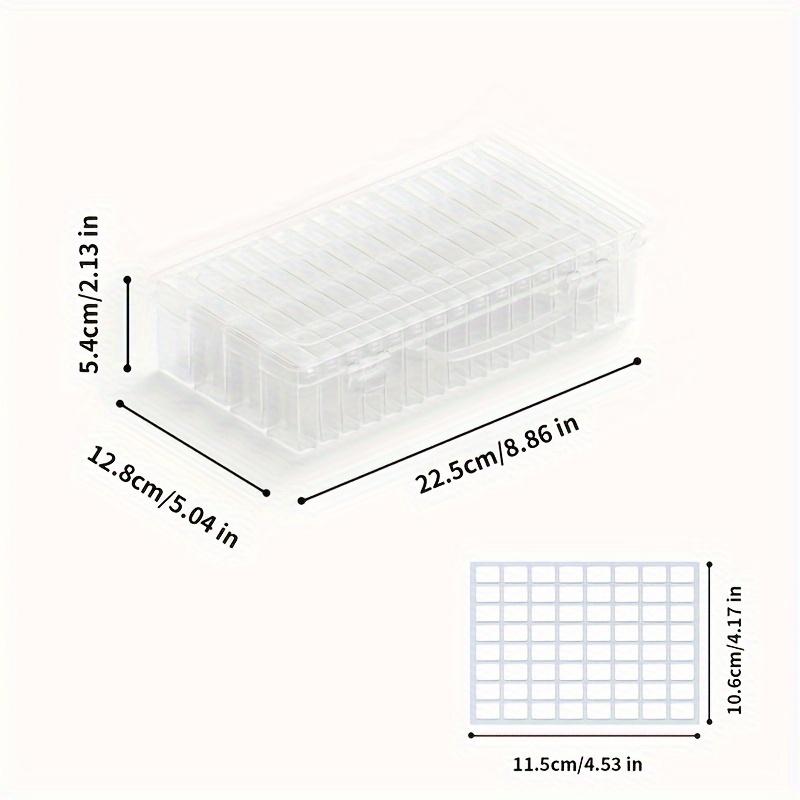

1 piece of 64-grid diamond painting storage box, suitable for diamond embroidery box DIY craft, small beads storage