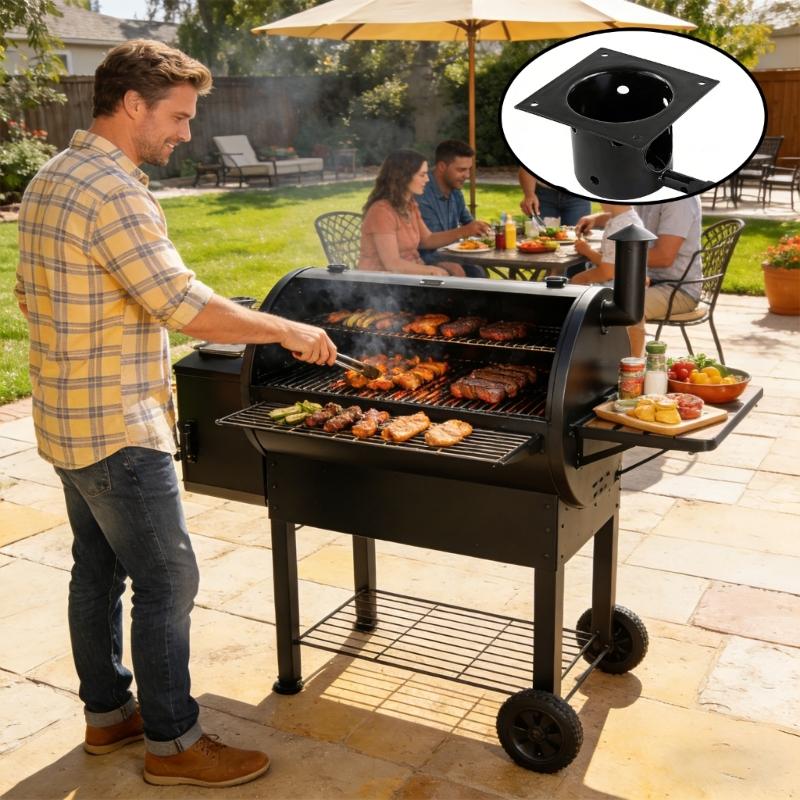 Strong Enamel Coated Fire Bowl Replacement Part For Numerous Pellet Cookers And Outdoor Grills