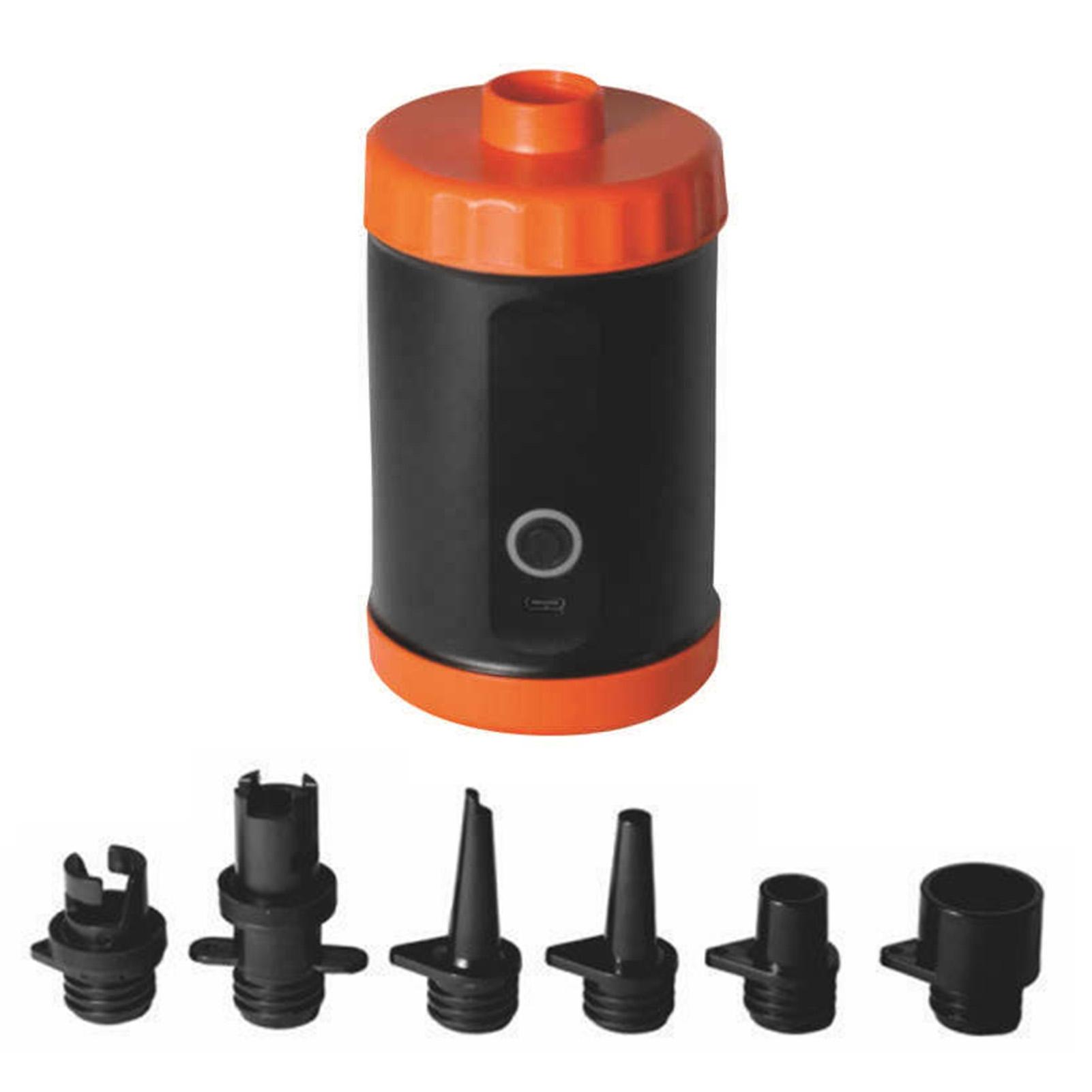 

Portable Electric Pump, High Pressure Rechargeable 2000mAh with 5 Nozzles for Inflatable Tents, Sofas, Beds, Swimming Pools and Kayaks