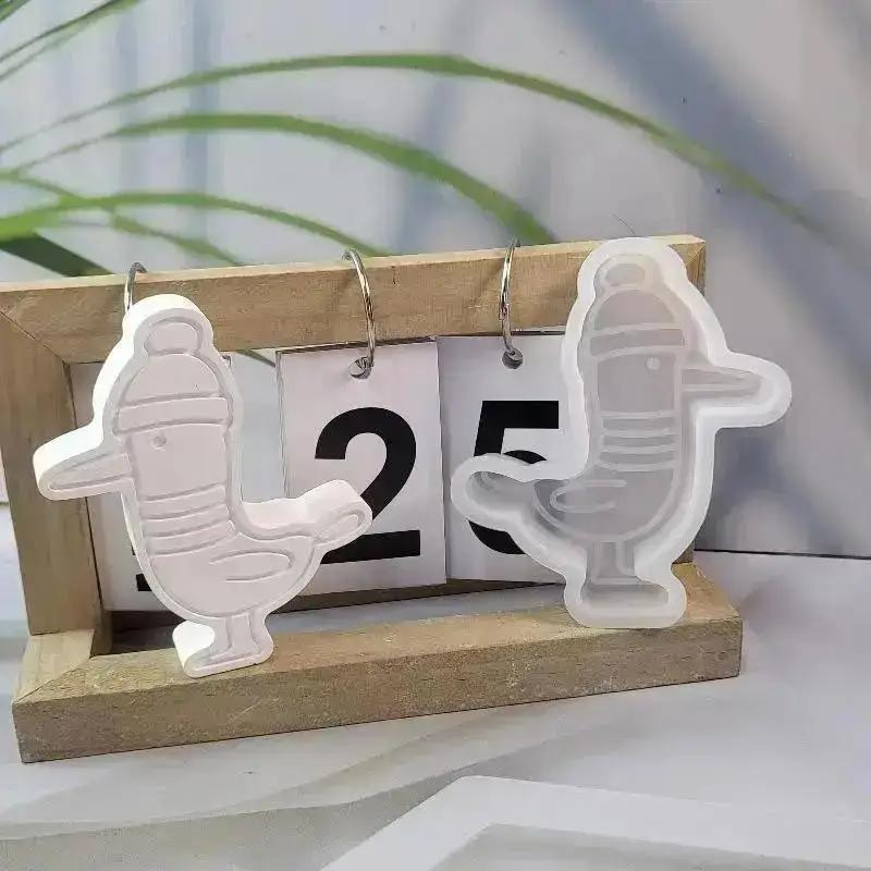 3D Bird Diffuser Seagull Wearing Hat Aromatherapy Candle Silicone Mold Candle Resin Mold Exquisite And Simple Suitable Wholesale