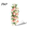 Damage-free Window Sticker Spring Summer Flowers Clings Double Sided Tulip/Rose/Wildflowers Decorative Cling In Vase Decals Anti-Collision Glass Door