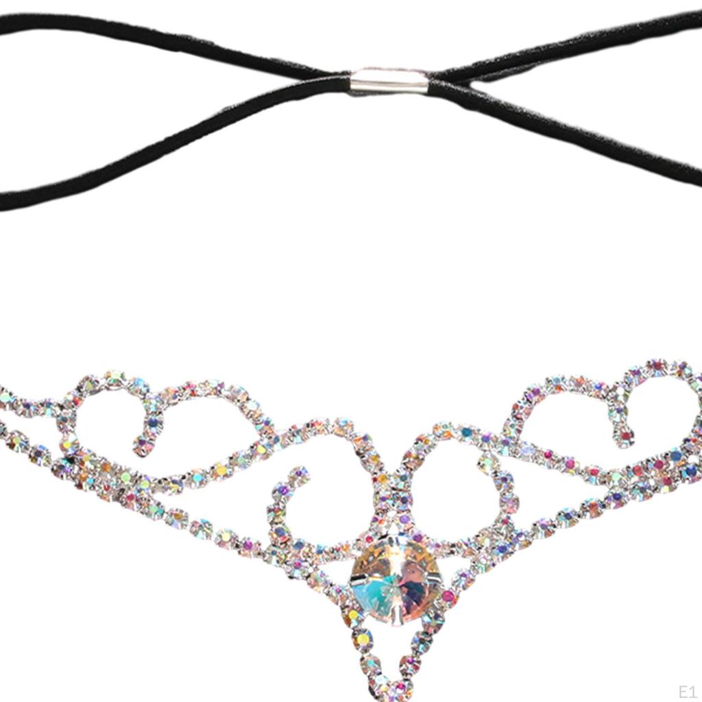 Elegant Rhinestone Forehead Chain for Women - Boho Hair Accessory Prom and Festivals