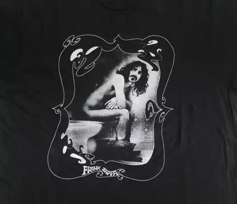 New popular Frank zappa toilet Black Gift Fans T-shirt Unisex T-Shirt S