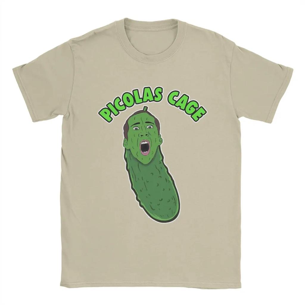 Picolas Cage Nicolas Cage T-shirts Homme T-shirts Drôles Manches Courtes Col Rond T-shirt 100% Coton Vêtements Grande Taille