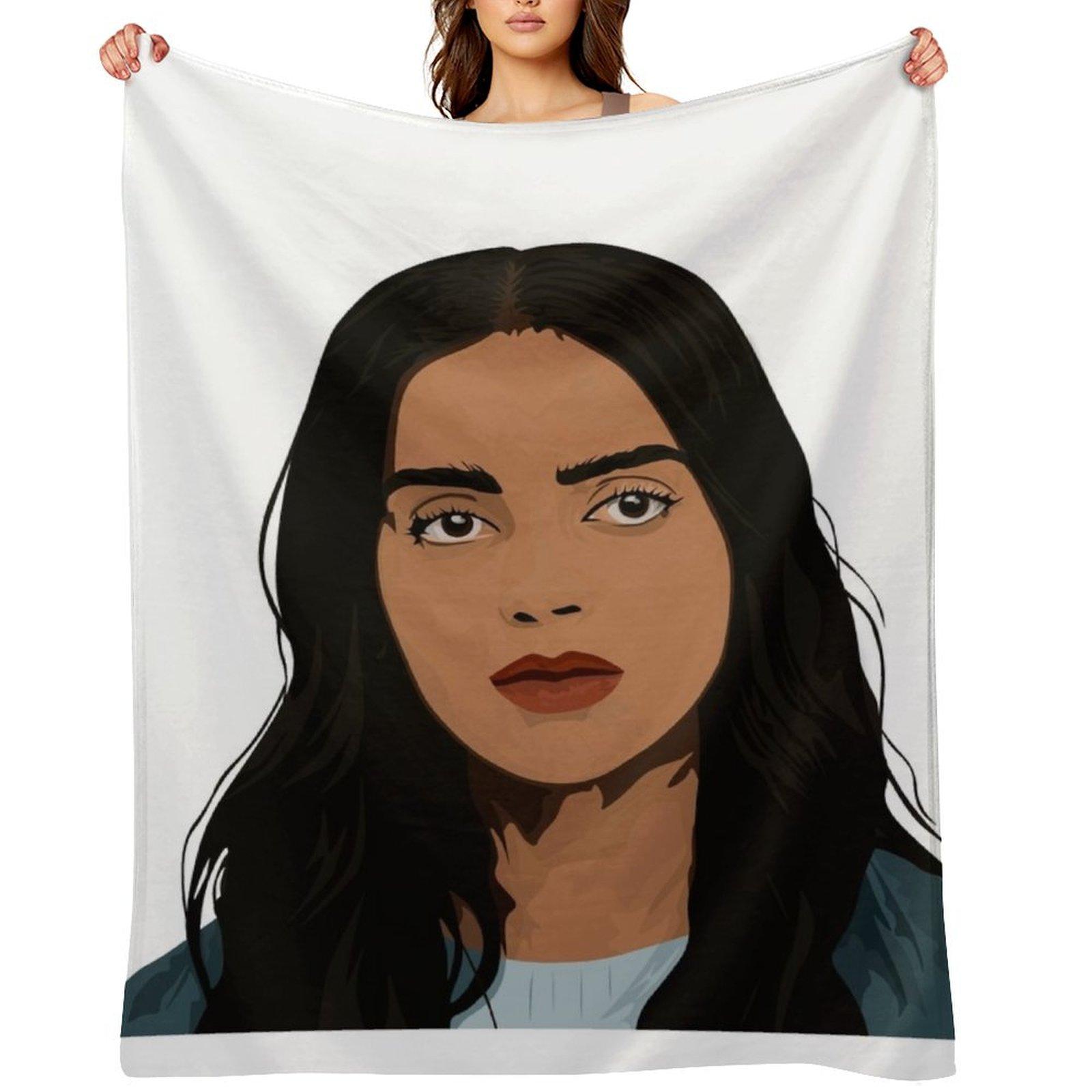 

here it comes Throw Blanket Luxury Designer Soft Plush Plaid warm winter manga Blankets 30x40in