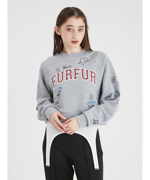 Furfur TAPPEI Collaboration Tattoo Skin Pull RWCT244090 GRY Women's