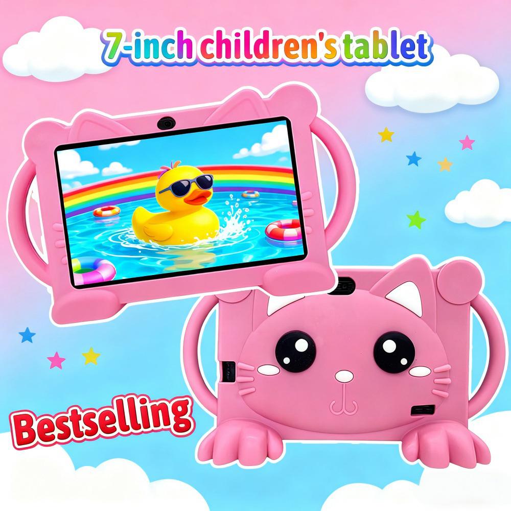 7-inch Q88 Kids' Learning & Entertainment Tablet with HD Screen & Protective Silicone Case