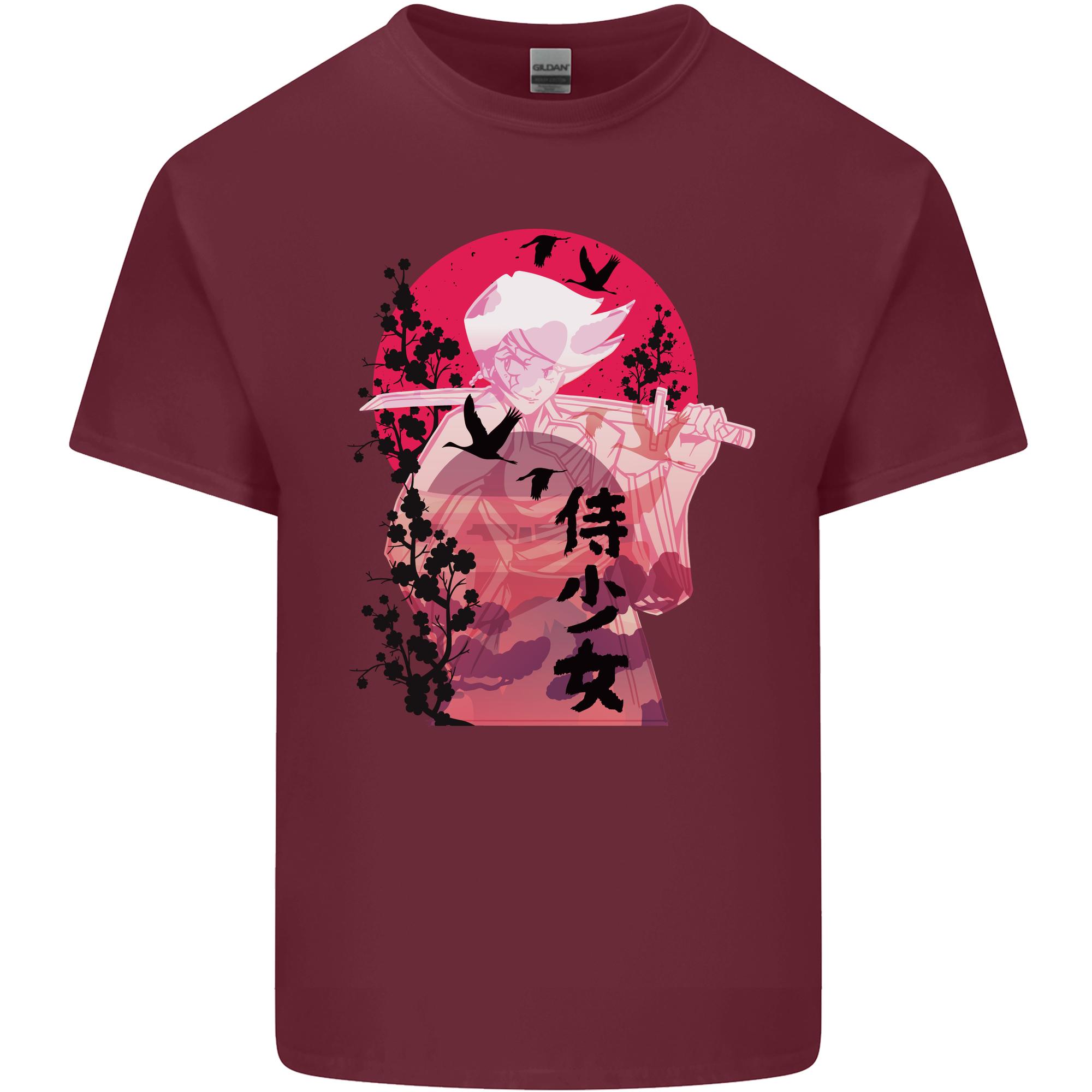 Anime Samurai Unisex With Sword Unisexs Light Cotton TShirt S
