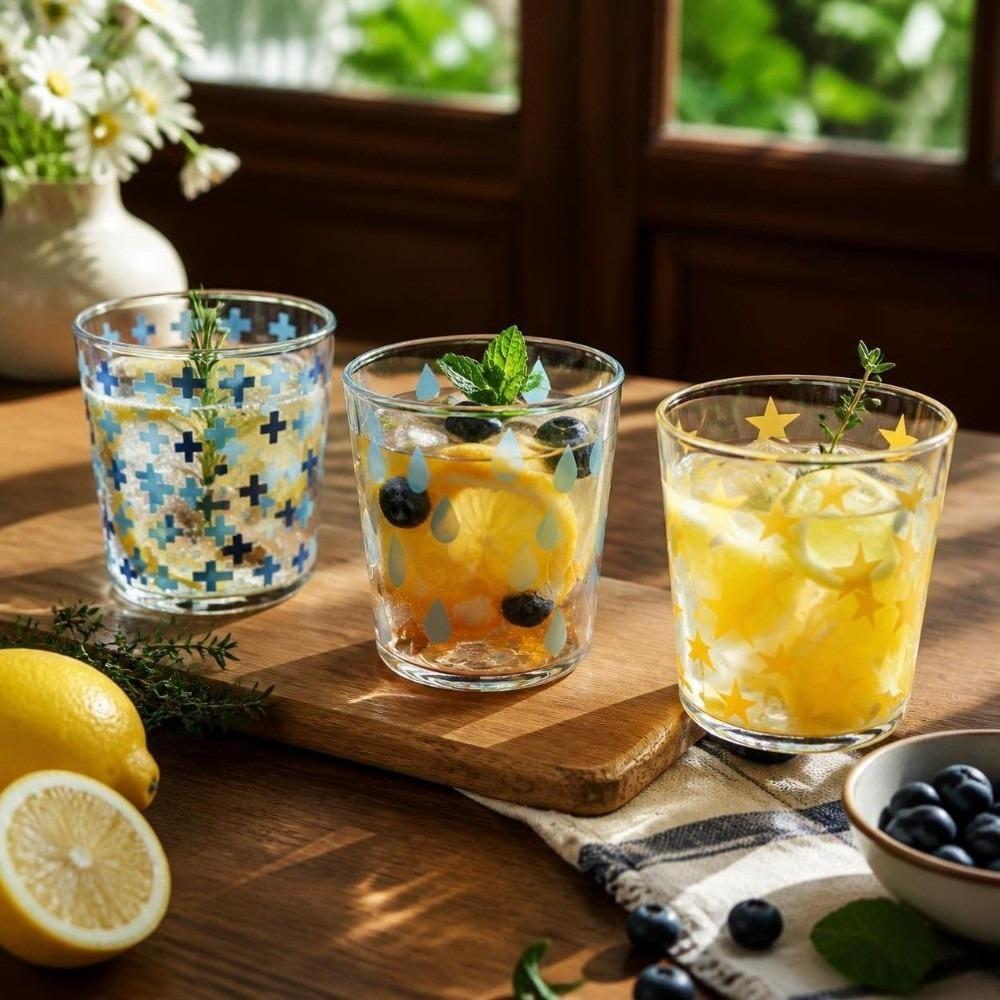 Transparent Clear Glass Cup Heat-resistant Water Glasses Drinkware Wine Cup  Office