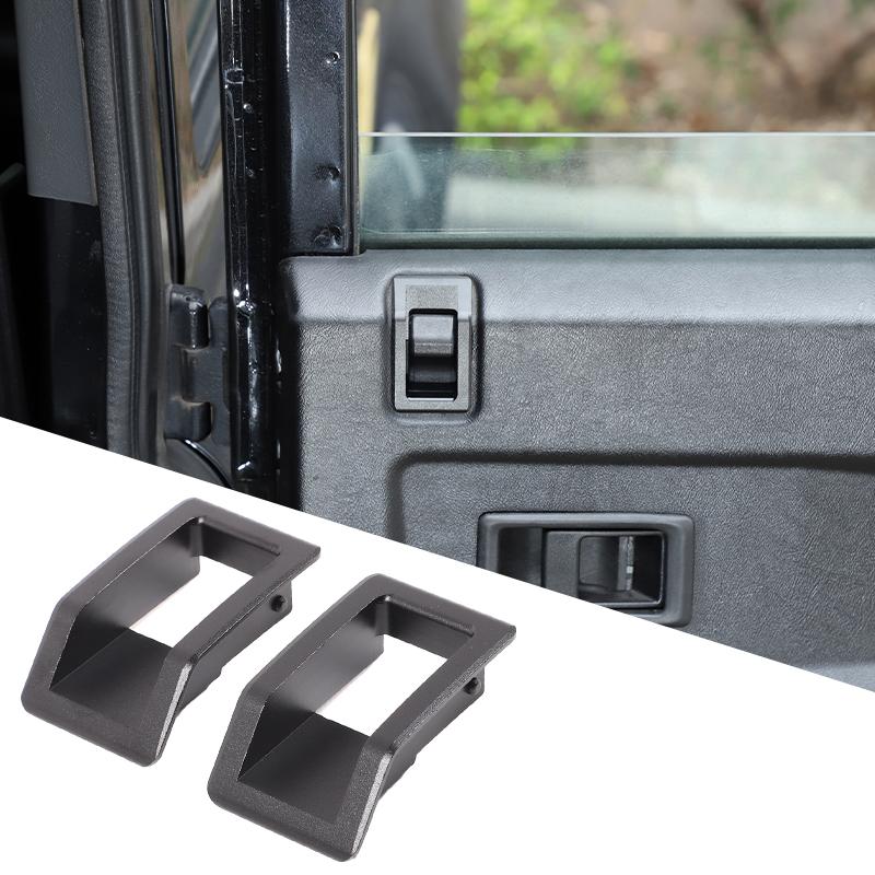 For Land Rover Defender 90 110 130 2004-18 Aluminum Alloy Car Internal Door Latch Outside Frame Handle Cover Trim Car Accessorie
