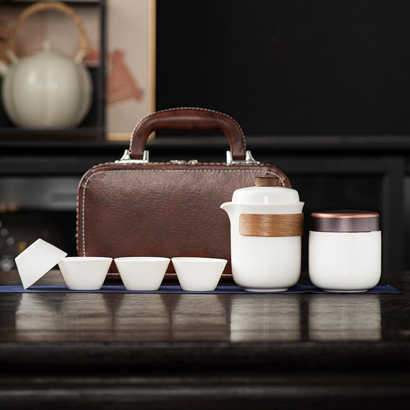 

Японский портативный дорожный чайный набор для улицы с настраиваемым логотипом - элегантный корпоративный подарок