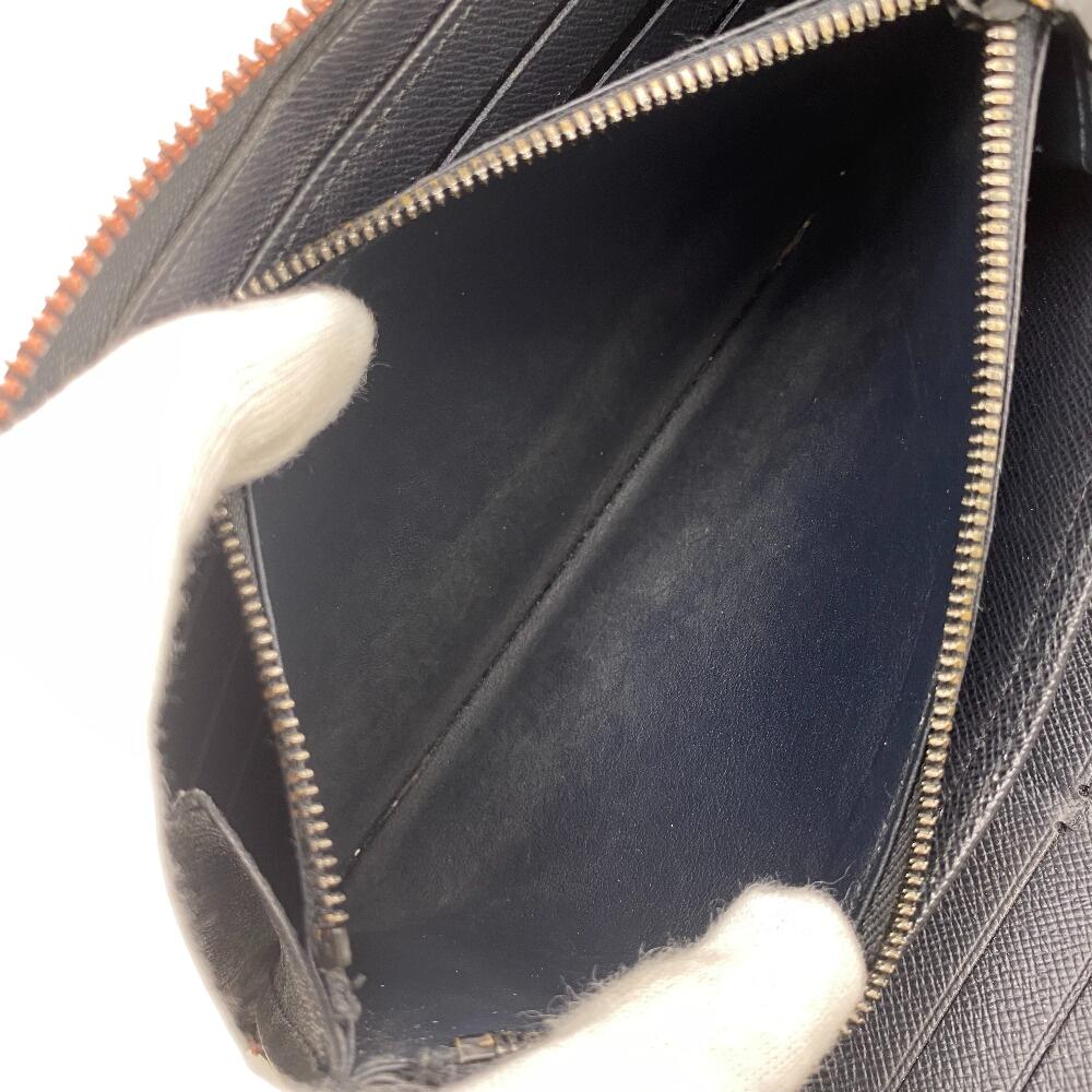 Louis Vuitton M62931 Zip Around Monogram Ink Monogram Zippy Organizer NM Purse Navy Monogram Women Used