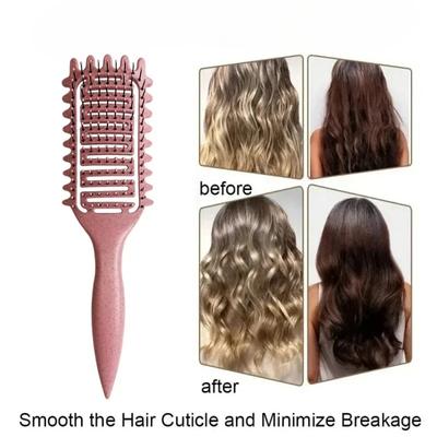 Locken Definierendes Stylingbürste Hohl Borstenentwirrungsbürste für verheddertes Haar Kamm zum Formen Definieren von Locken Styling Werkzeuge