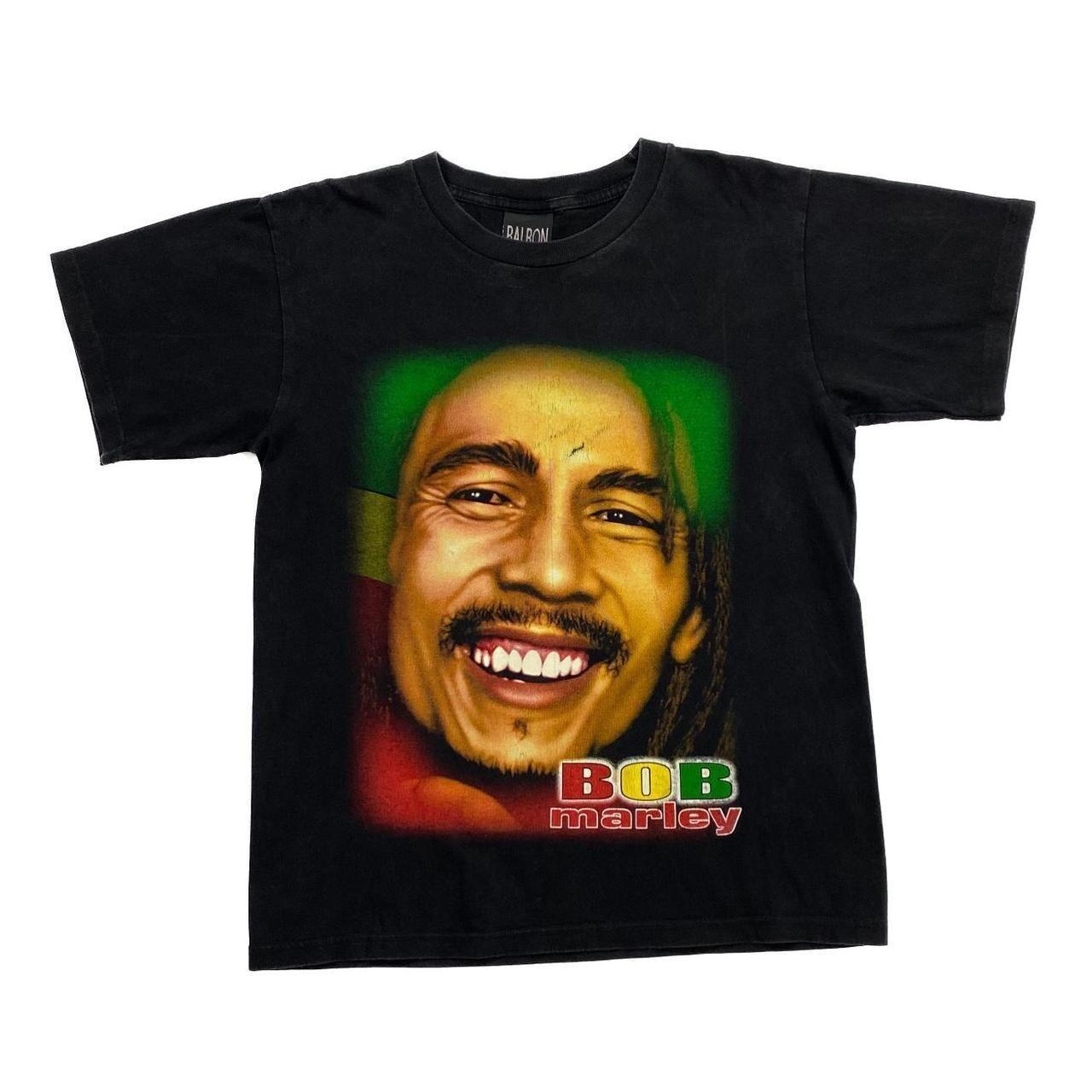 Vintage BOB MARLEY Rasta Reggae Tribute Music Band T-shirt Medium Black S