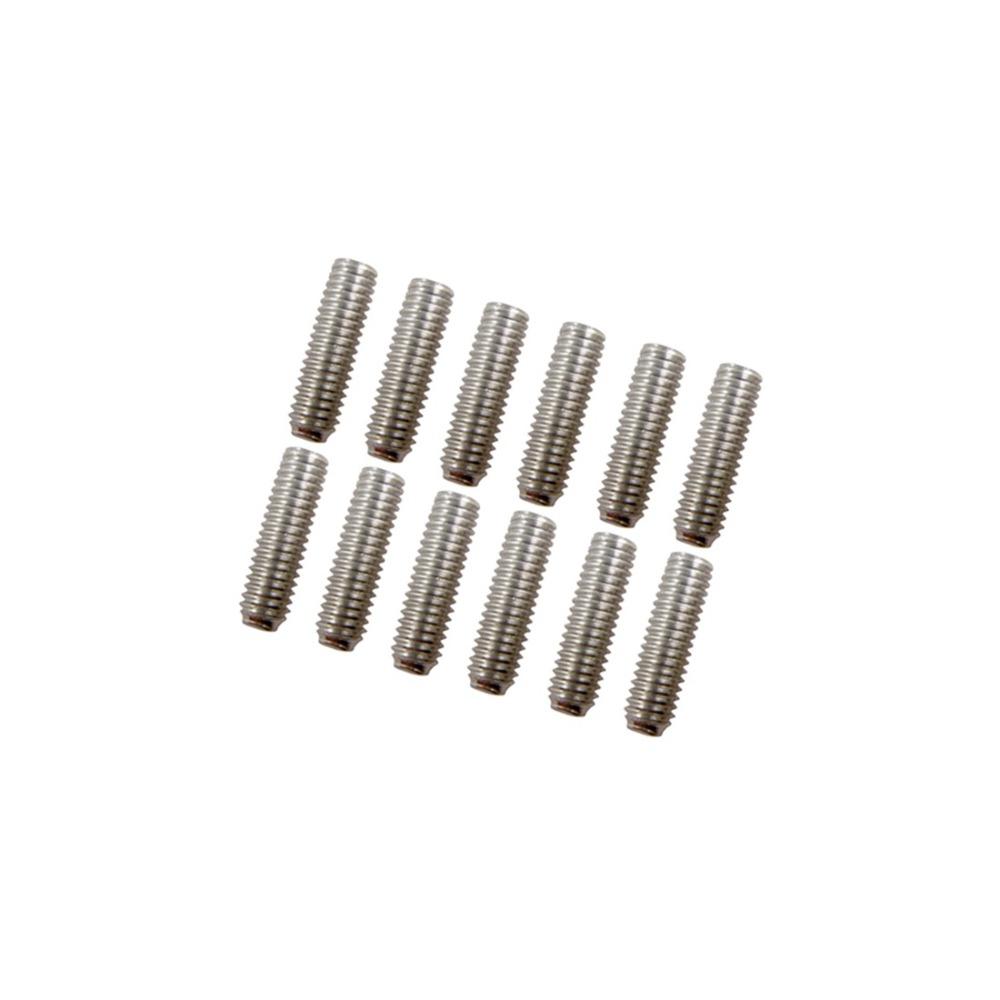 12 Stück Neue Metall-Steg-Sattelschrauben M3X10 Einstellschrauben für elektrische Einstellung Gitarrenzubehör Silberne Gitarren-DIY-Teile