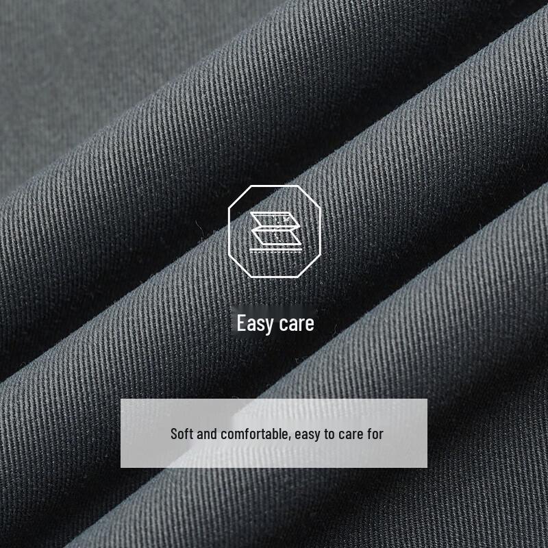 Joeone Men's Easy-Care Wrinkle-Free Straight-Leg Casual Pants