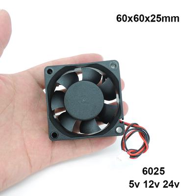 6025 DC 5/12/24V Cooler Fan 60x25mm 6cm Brushless Machine Motor Cooling Fan XH2.54 2Pin for Reprap 3D Printer Parts Pc Computer