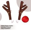 Car Antler Vehicles Deer Decor For Holiday Decorative Plush Car Antler For Golf Course Parade Holiday Season Hunting Events