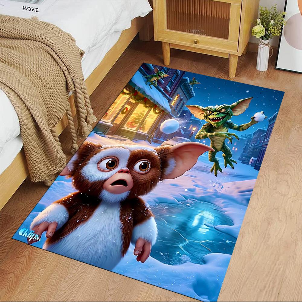 Gremlins Floor Mat Perfect for Dormitory Outdoor Hallway Entryway Antislip Carpet Decorate Offices Best for Christmas